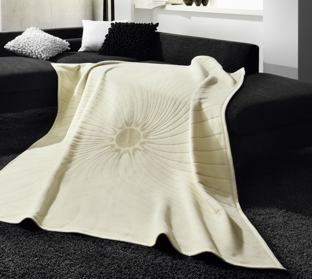 bocasa Jacquard-Wohndecke Relief Cotton Bright Sun