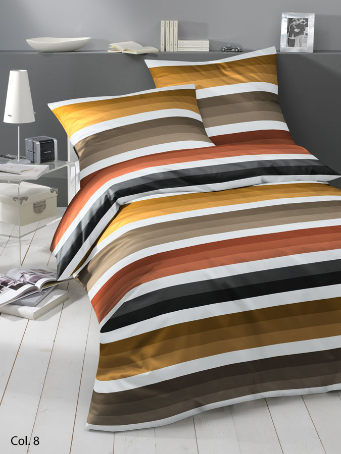 Yes for Bed Maco-Satin-Bettw&auml;sche Carmo (1417) 200x220cm terra-gold