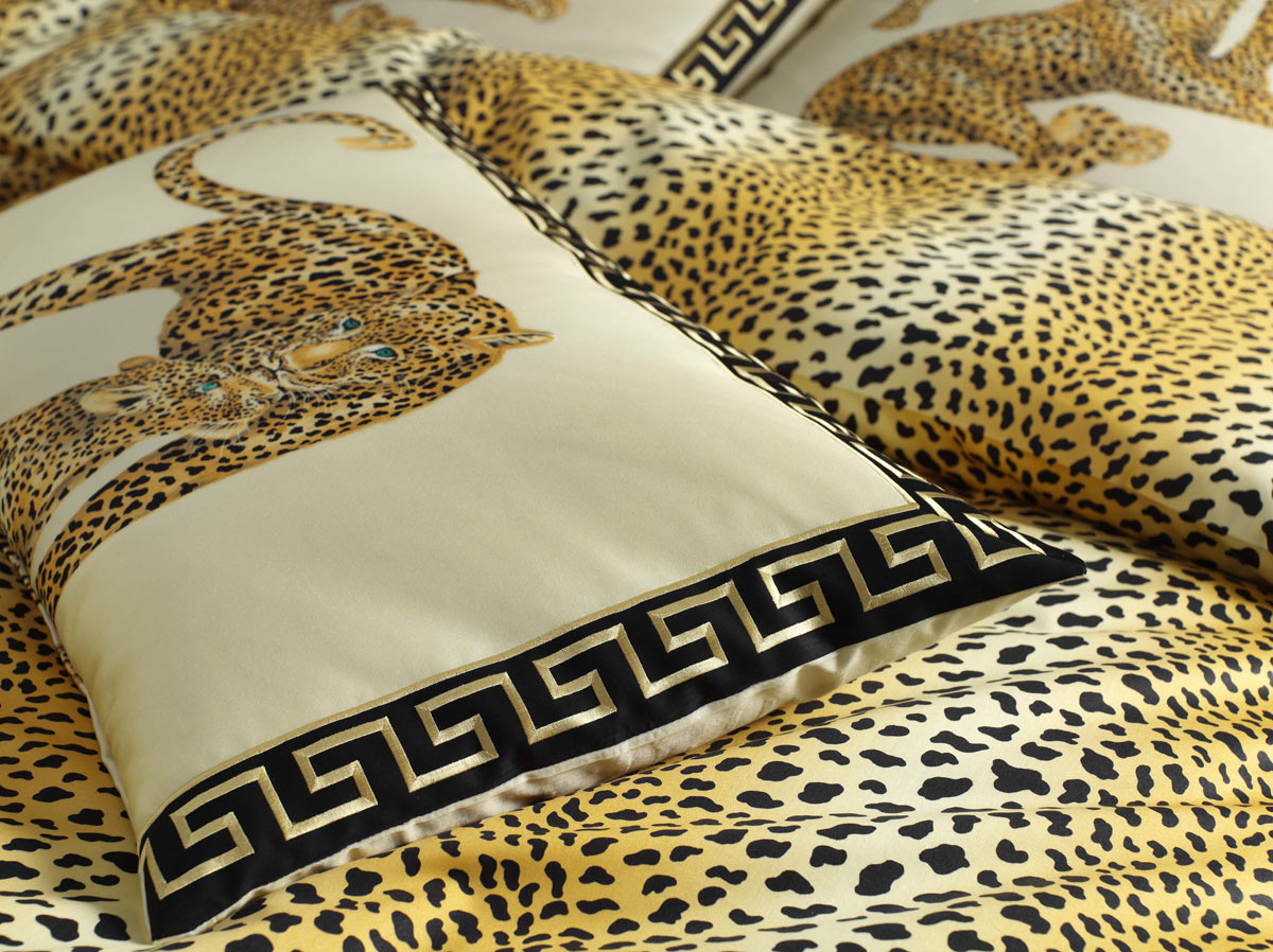Elegante Satin-Bettw&auml;sche Gepard Pair (2352) 135x200cm rubin
