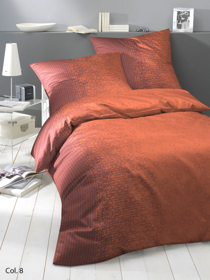 bruno banani Satin-Bettw&auml;sche Mezzo (528) 200x220cm Col.4 (t&uuml;rkis)
