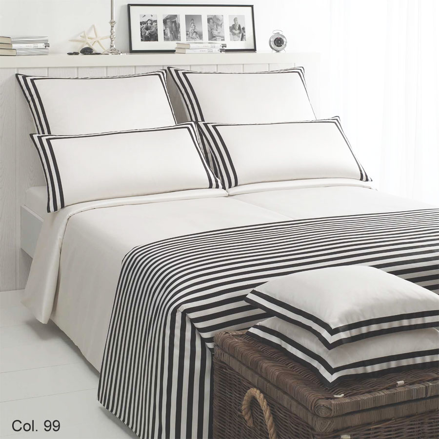 Elegante Satin-Bettw&auml;sche Atlantis (2987) Kissenb.40x40cm navy-blau