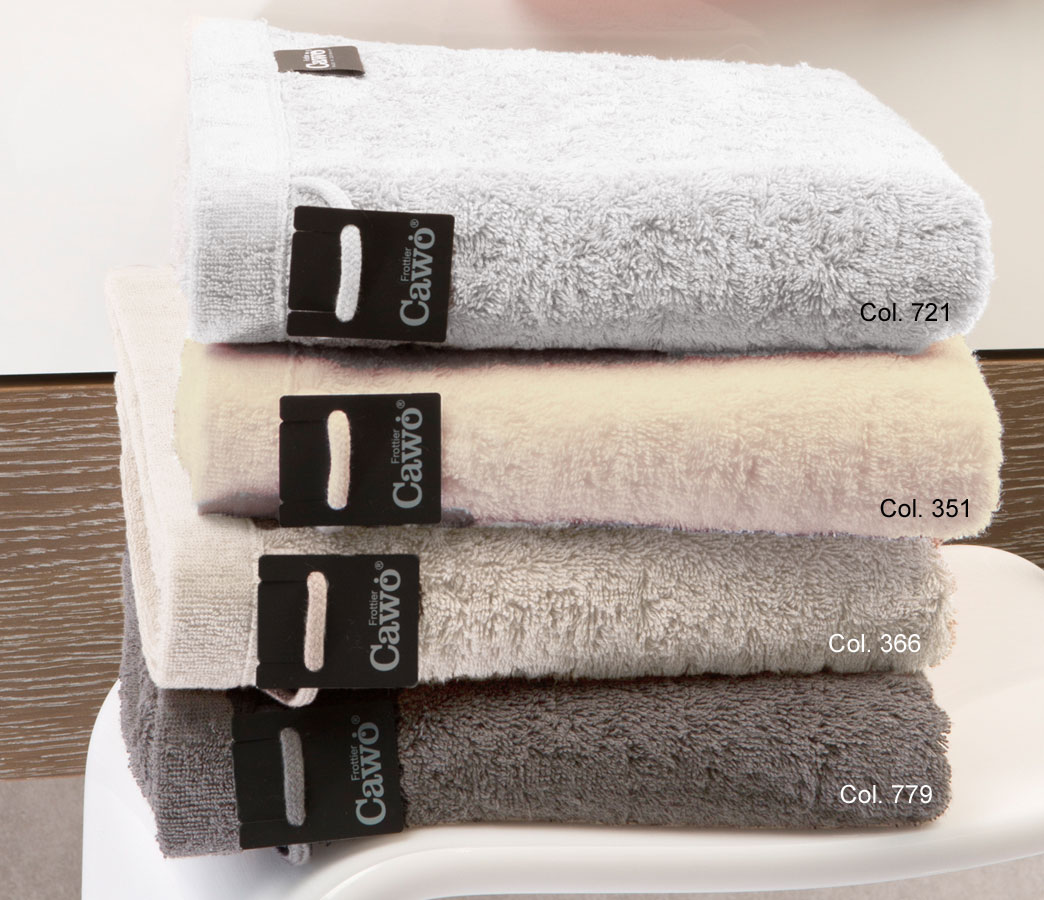 Caw&ouml; Uni-Frottier-T&uuml;cher Life Style, Badematte 50x80cm schwarz
