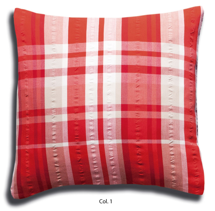 Elegante Seersucker-Bettw&auml;sche Edinburgh (7015) Kissenb.40x40cm kobalt-blau