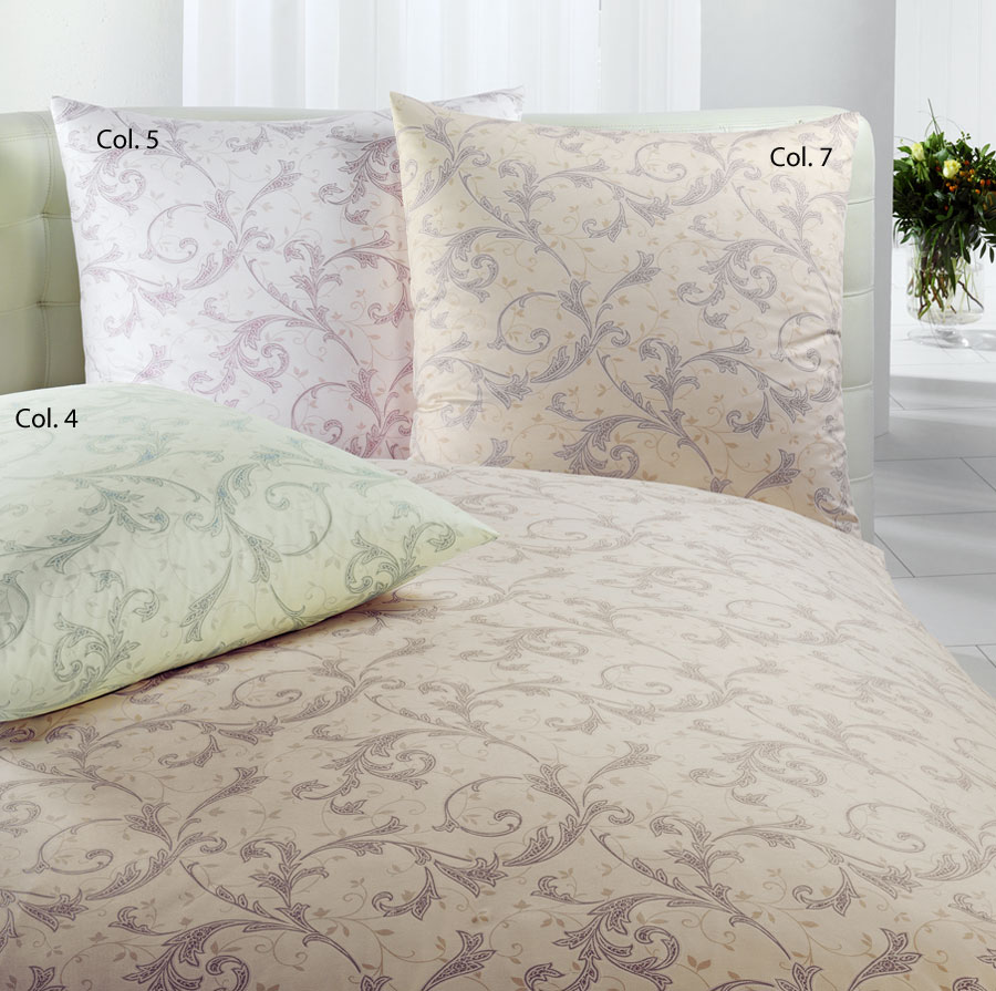 Elegante Jersey-Bettw&auml;sche Castell (3404) 155x220cm natur