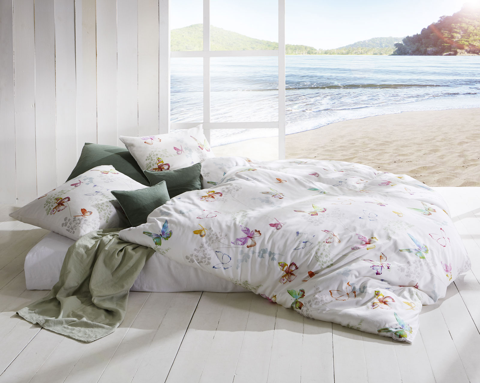 Fleuresse Mako Satin Bettwäsche Bed Art S 113827-09 135x200 cm 155x220 cm Fleuresse Mako Satin Bettwäsche Bed Art S 113827-09 135x200 cm 155x220 cm
