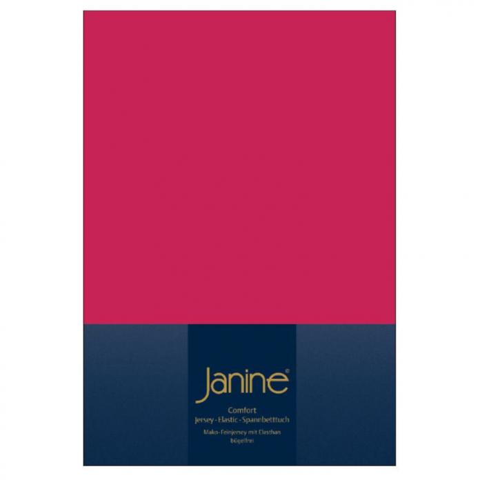 Janine Jersey-Elastic-Spannbetttuch (5002) - himbeer