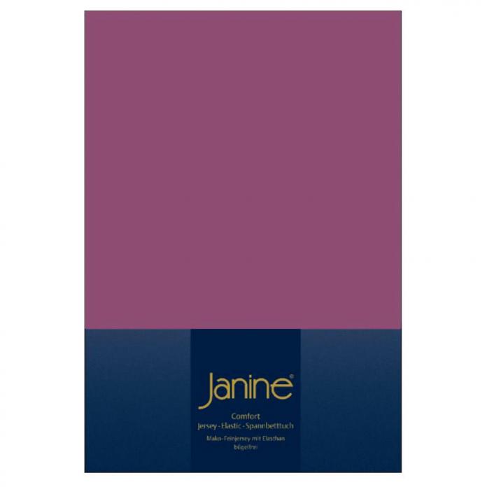 Janine Jersey-Elastic-Spannbetttuch (5002) - malve