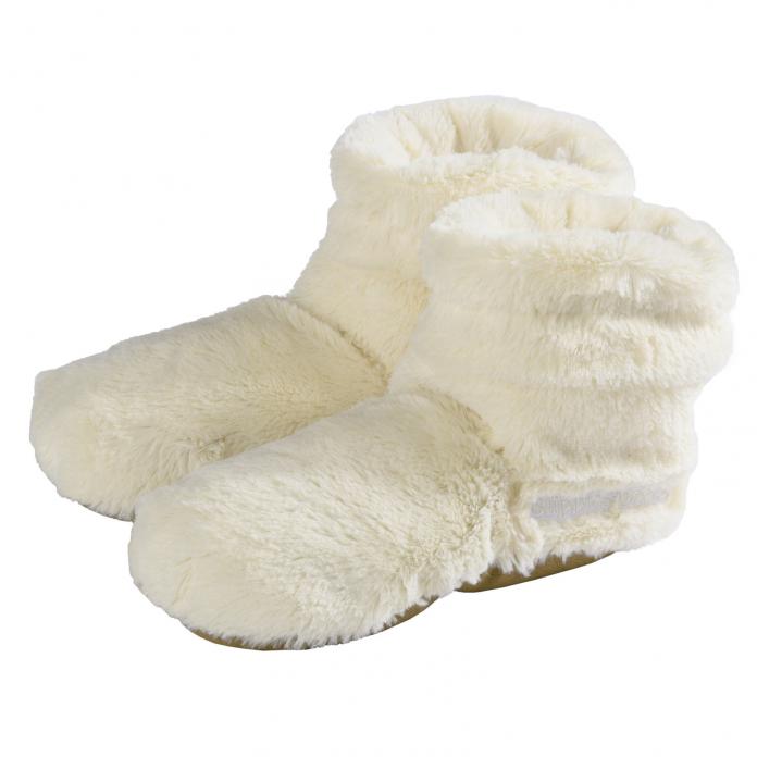 Warmies® Slippies® Boots Deluxe Wärmeschuhe - beige
