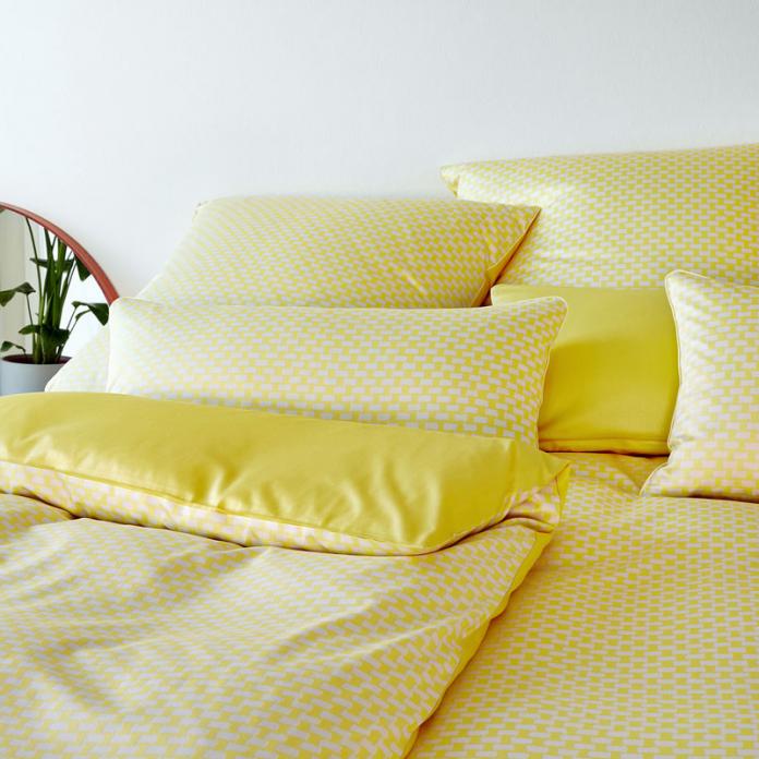Elegante Comfort-Satin Bettwäsche Natural Allover (2385) - gelb