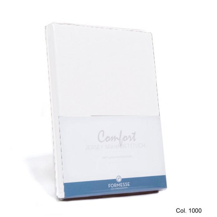 Formesse Comfort Jersey-Spannbetttuch weiß