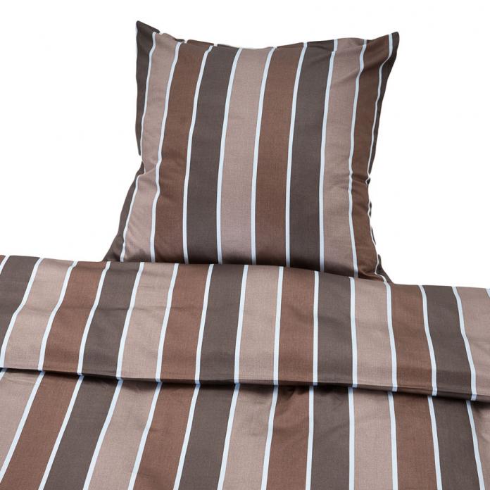 Elegante Satin-Bettwäsche 2 Combinate Stripe (6014) - maroon