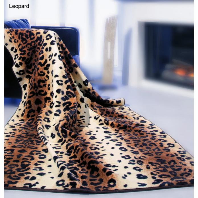Biederlack Fleecedecke De Luxe Animals - Leopard XXL