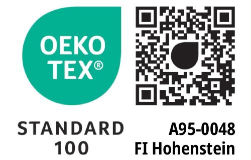 Oekotex Standard 100 (Prüfnummer A95-0048)