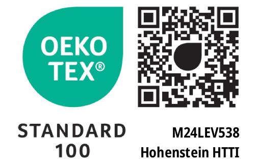 Oekotex Standard 100 (Prüfnummer M24LEV538)