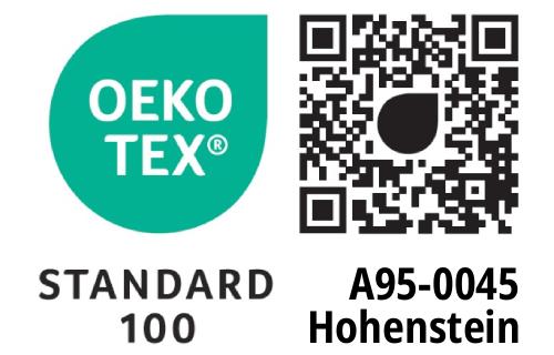 Oekotex Standard 100 (Prüfnummer A95-0045)