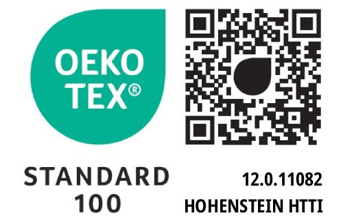 Oekotex Standard 100 (Prüfnummer 12.0.11082)