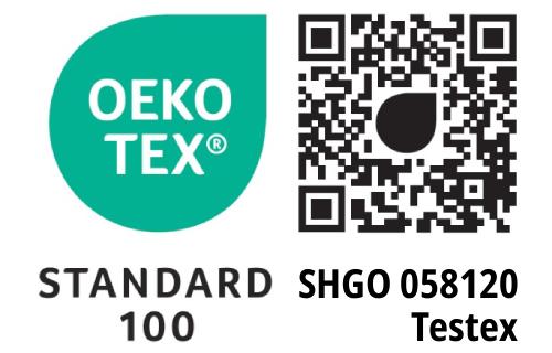 Oekotex Standard 100 (Prüfnummer SHGO 058120)