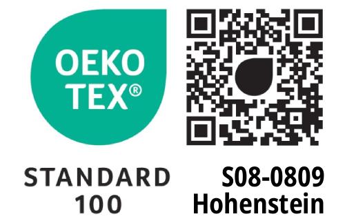 Oekotex Standard 100 (Prüfnummer S08-0809)