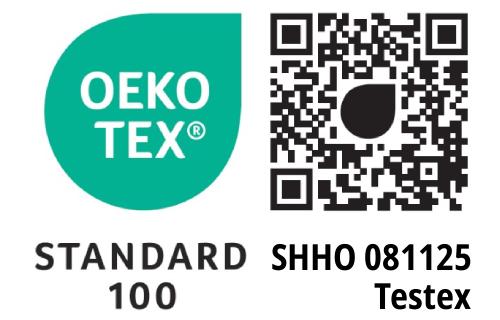 Oekotex Standard 100 (Prüfnummer SHHO 081125)