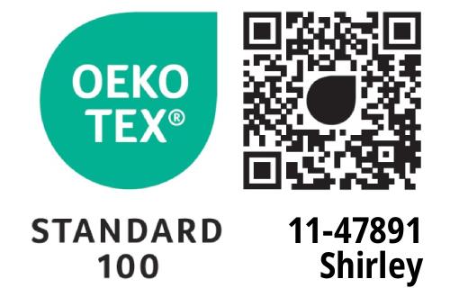 Oekotex Standard 100 (Prüfnummer 11-47891)
