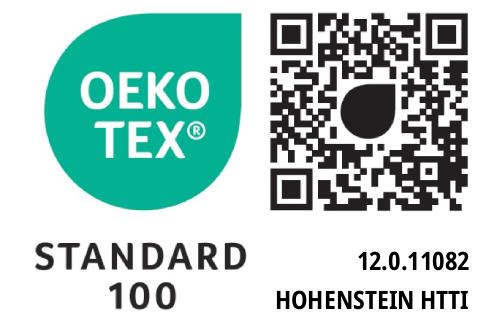 Oekotex Standard 100 (Prüfnummer 12.0.11082)