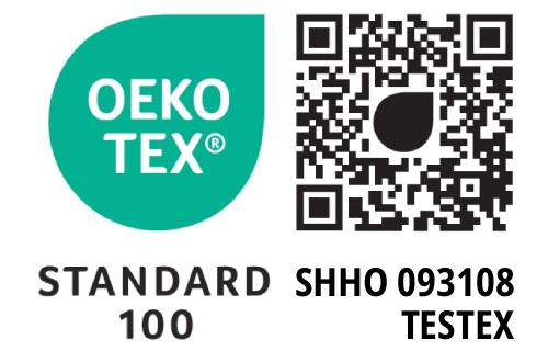 Oekotex Standard 100 (Prüfnummer SHHO 093108)