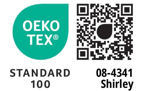 Oekotex Standard 100 (Prüfnummer 08-4341)