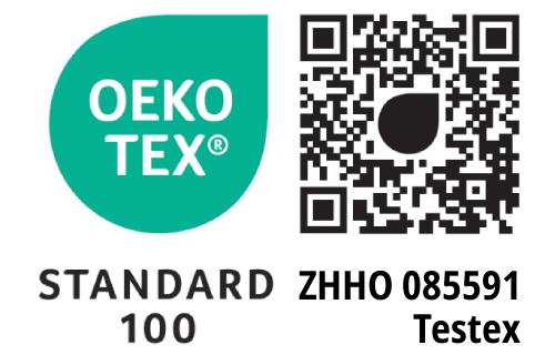 Oekotex Standard 100 (Prüfnummer ZHHO 085591)