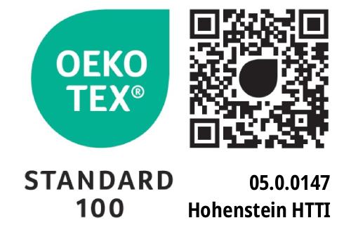 Oekotex Standard 100 (Prüfnummer 05.0.0147)