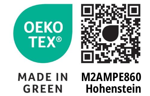 Oekotex Made in Green (Prüfnummer M2AMPE860)