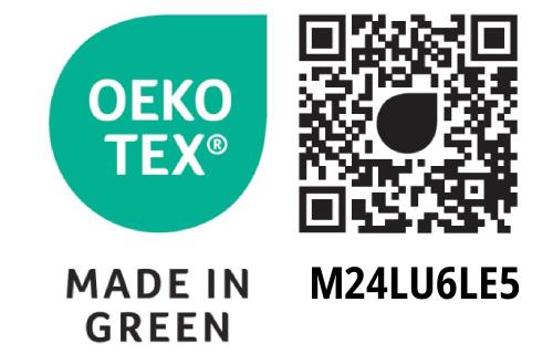 Oekotex Made in Green (Prüfnummer M24LU6LE5)