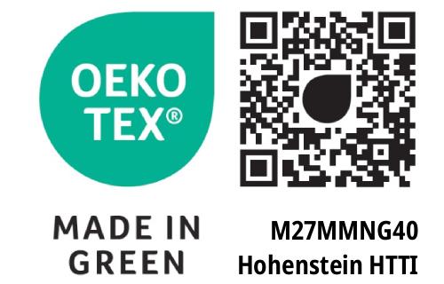Oekotex Made in Green (Prüfnummer M27MMNG40)